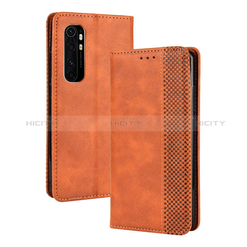 Funda de Cuero Cartera con Soporte Carcasa BY4 para Xiaomi Mi Note 10 Lite