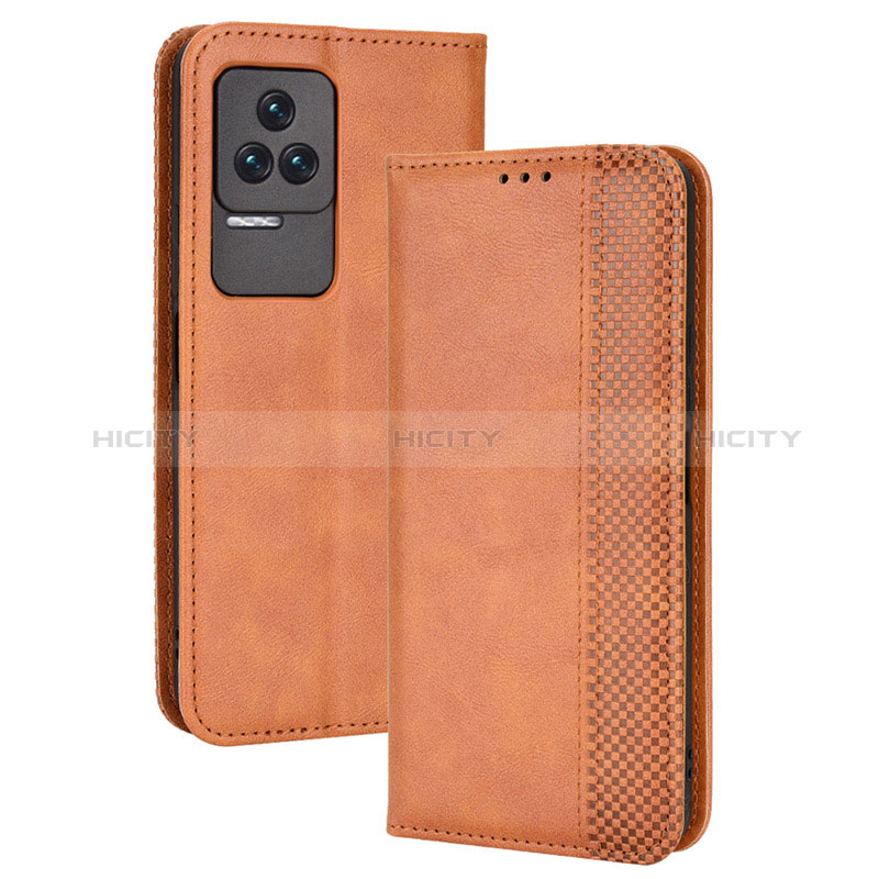 Funda de Cuero Cartera con Soporte Carcasa BY4 para Xiaomi Poco F4 5G