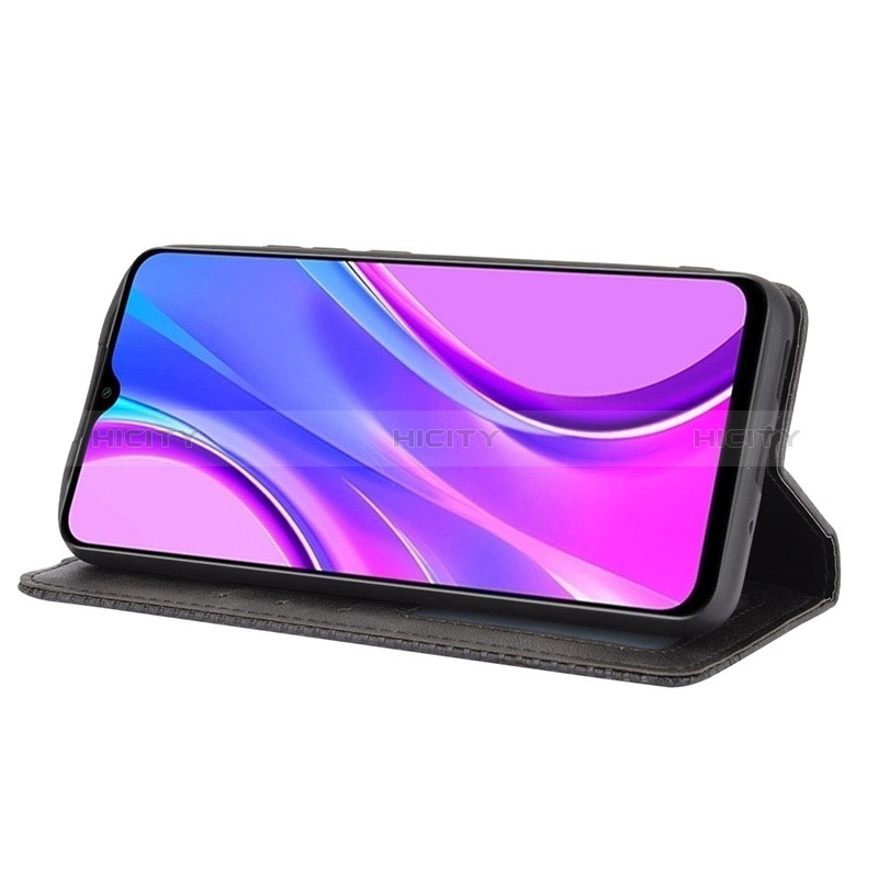 Funda de Cuero Cartera con Soporte Carcasa BY4 para Xiaomi Redmi 9C