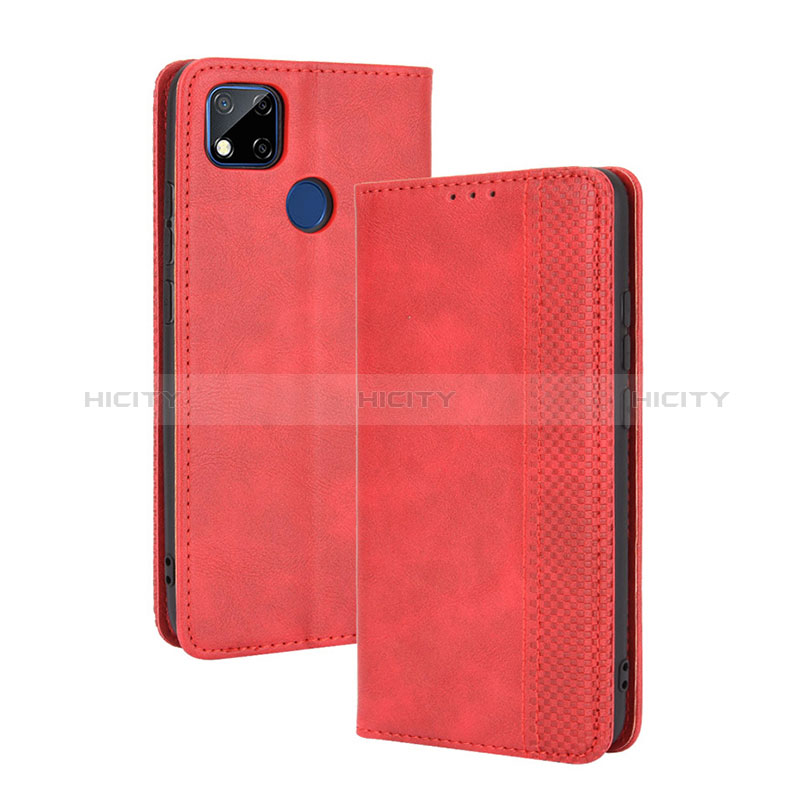 Funda de Cuero Cartera con Soporte Carcasa BY4 para Xiaomi Redmi 9C NFC