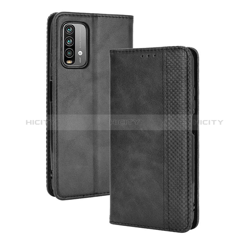 Funda de Cuero Cartera con Soporte Carcasa BY4 para Xiaomi Redmi 9T 4G