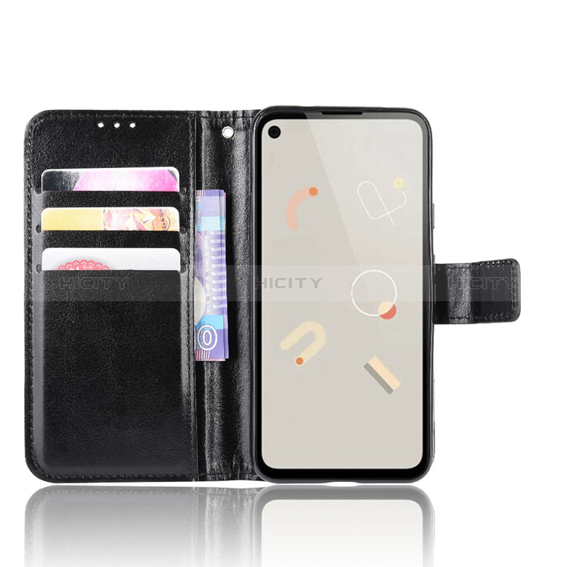 Funda de Cuero Cartera con Soporte Carcasa BY5 para Google Pixel 4a