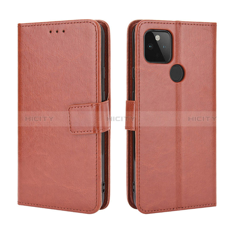 Funda de Cuero Cartera con Soporte Carcasa BY5 para Google Pixel 5 XL 5G