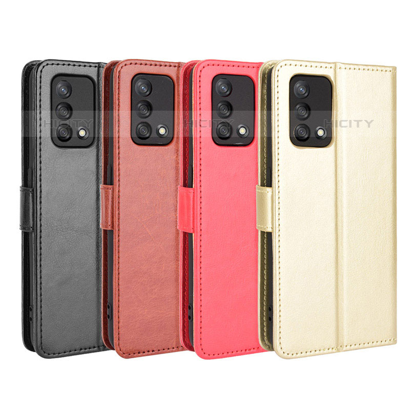 Funda de Cuero Cartera con Soporte Carcasa BY5 para Oppo A74 4G