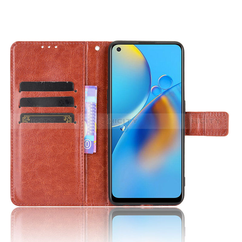 Funda de Cuero Cartera con Soporte Carcasa BY5 para Oppo F19