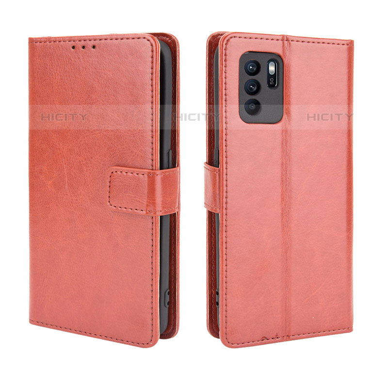 Funda de Cuero Cartera con Soporte Carcasa BY5 para Oppo Reno6 Z 5G