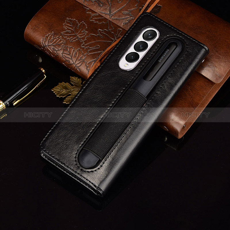 Funda de Cuero Cartera con Soporte Carcasa BY5 para Samsung Galaxy Z Fold3 5G