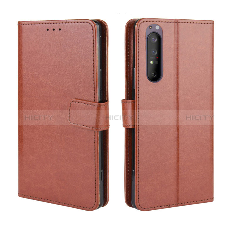 Funda de Cuero Cartera con Soporte Carcasa BY5 para Sony Xperia 1 II