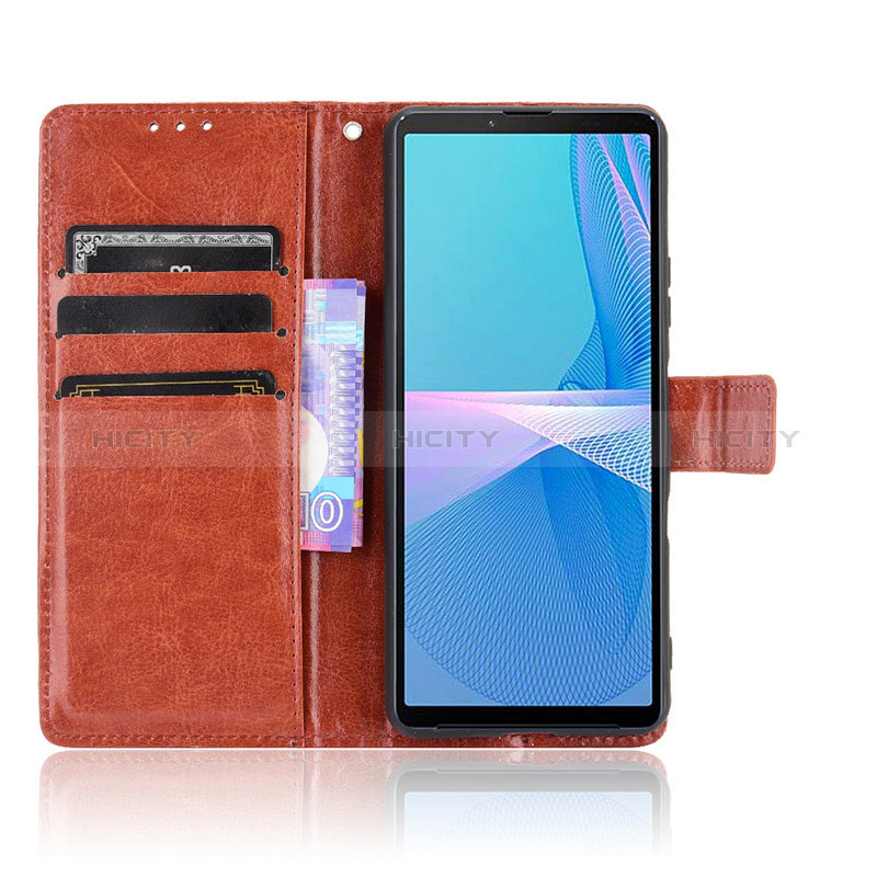 Funda de Cuero Cartera con Soporte Carcasa BY5 para Sony Xperia 10 III