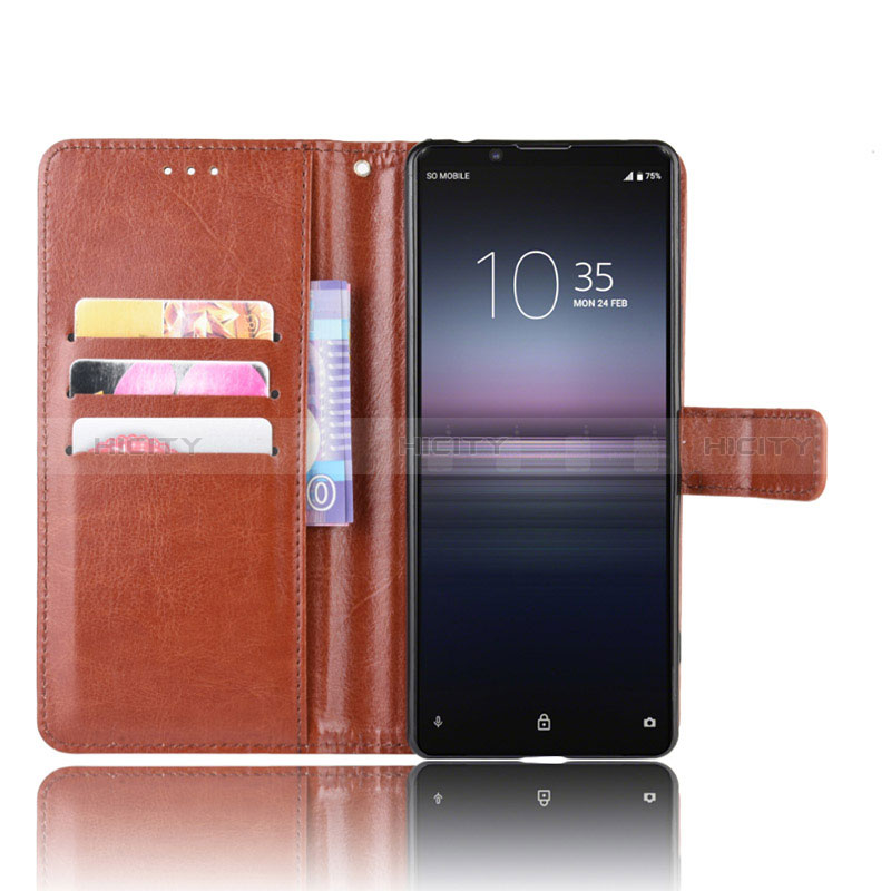 Funda de Cuero Cartera con Soporte Carcasa BY5 para Sony Xperia 5 II