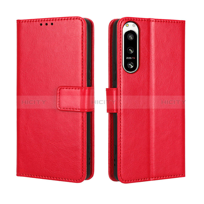 Funda de Cuero Cartera con Soporte Carcasa BY5 para Sony Xperia 5 IV