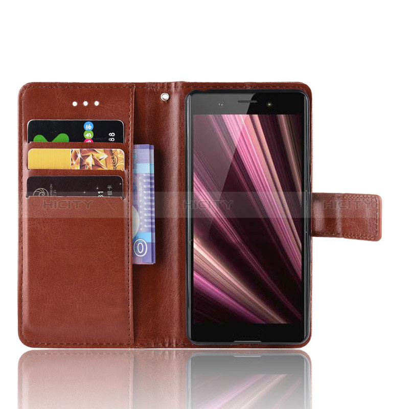 Funda de Cuero Cartera con Soporte Carcasa BY5 para Sony Xperia Ace