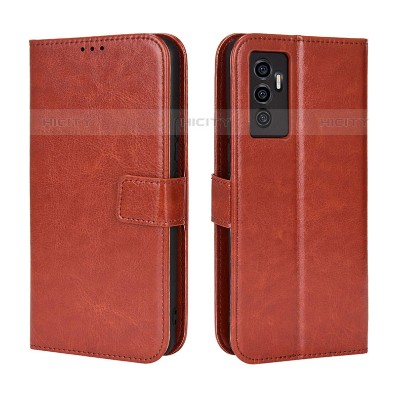 Funda de Cuero Cartera con Soporte Carcasa BY5 para Vivo V23e 5G