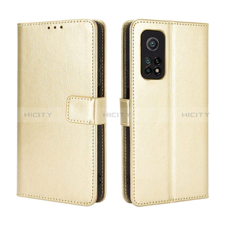 Funda de Cuero Cartera con Soporte Carcasa BY5 para Xiaomi Mi 10T 5G Oro