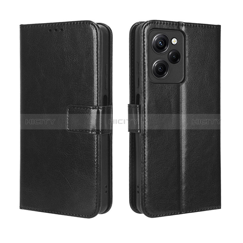 Funda de Cuero Cartera con Soporte Carcasa BY5 para Xiaomi Redmi Note 12 Pro Speed 5G Negro