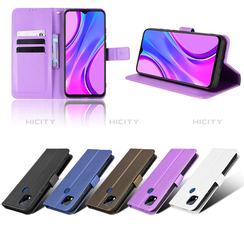 Funda de Cuero Cartera con Soporte Carcasa BY6 para Xiaomi Redmi 9C NFC