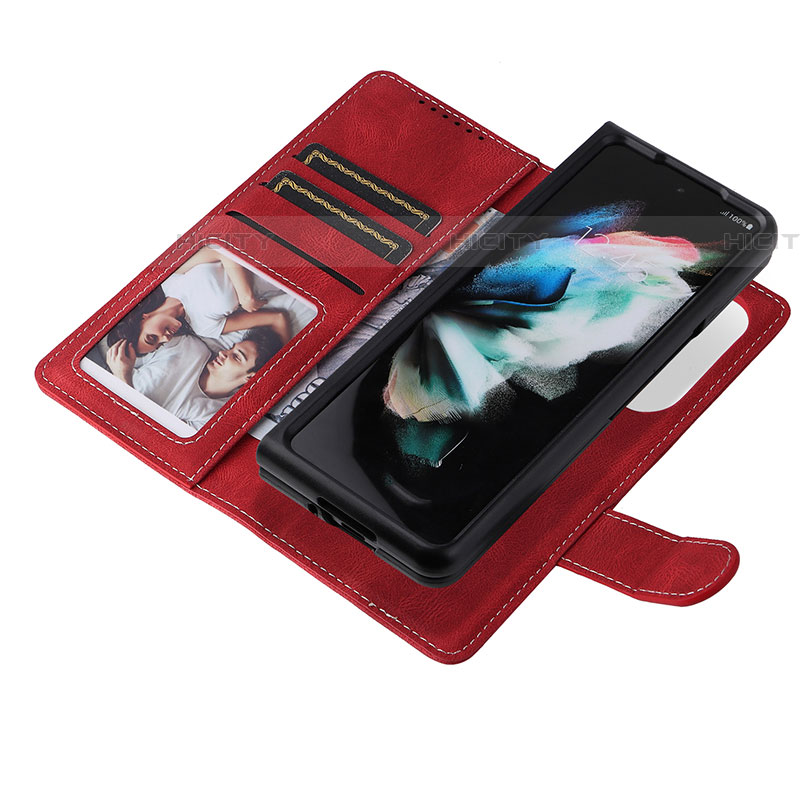 Funda de Cuero Cartera con Soporte Carcasa BY7 para Samsung Galaxy Z Fold4 5G