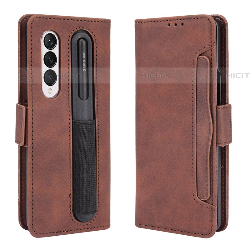 Funda de Cuero Cartera con Soporte Carcasa BY9 para Samsung Galaxy Z Fold4 5G