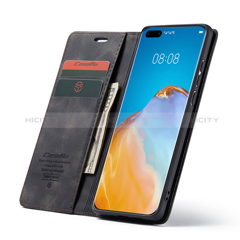 Funda de Cuero Cartera con Soporte Carcasa C01S para Huawei P40 Pro