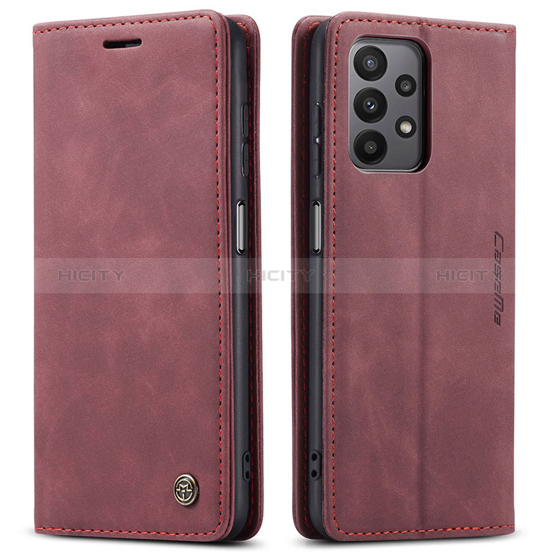 Funda de Cuero Cartera con Soporte Carcasa C01S para Samsung Galaxy A23 5G Rojo Rosa