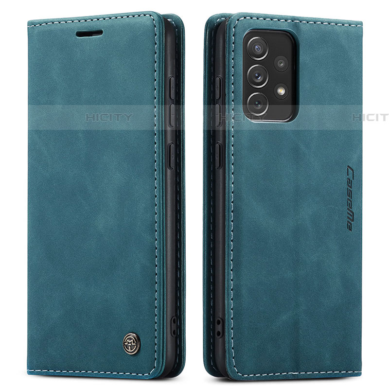 Funda de Cuero Cartera con Soporte Carcasa C01S para Samsung Galaxy A72 5G Azul