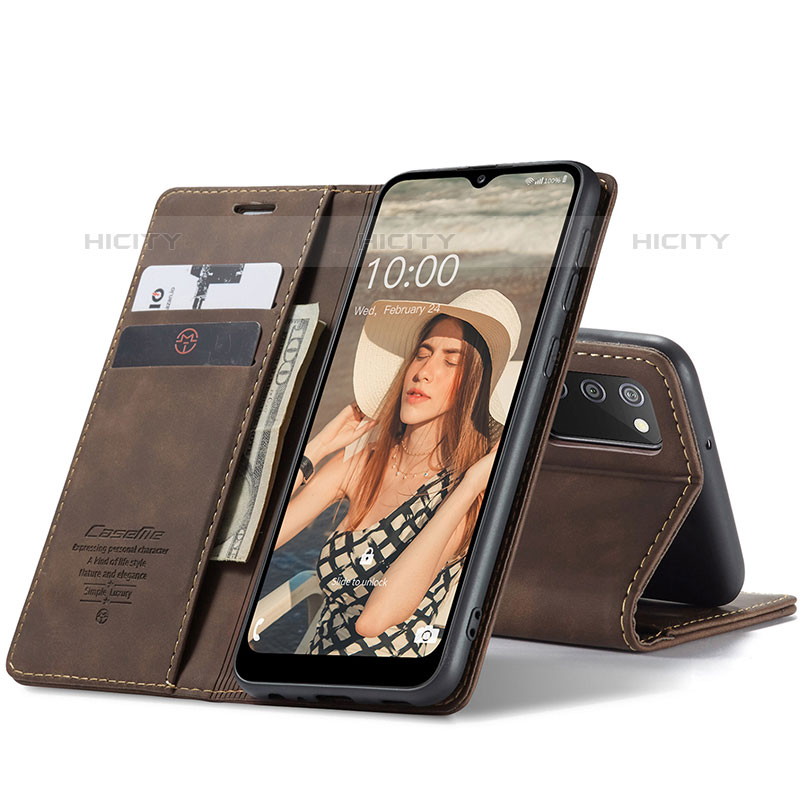 Funda de Cuero Cartera con Soporte Carcasa C01S para Samsung Galaxy M02s