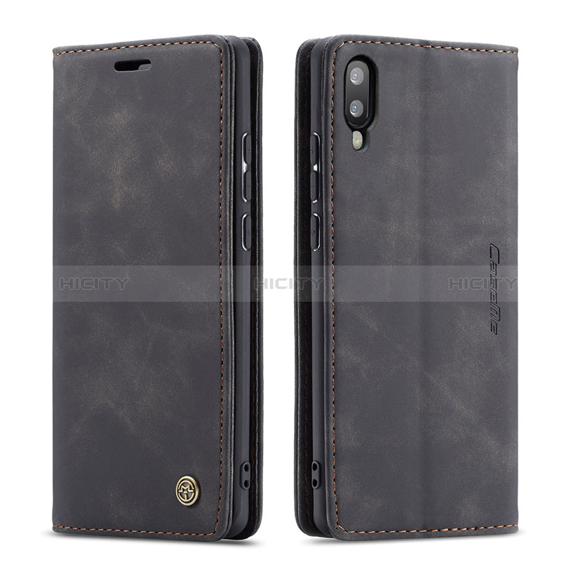 Funda de Cuero Cartera con Soporte Carcasa C01S para Samsung Galaxy M10 Negro