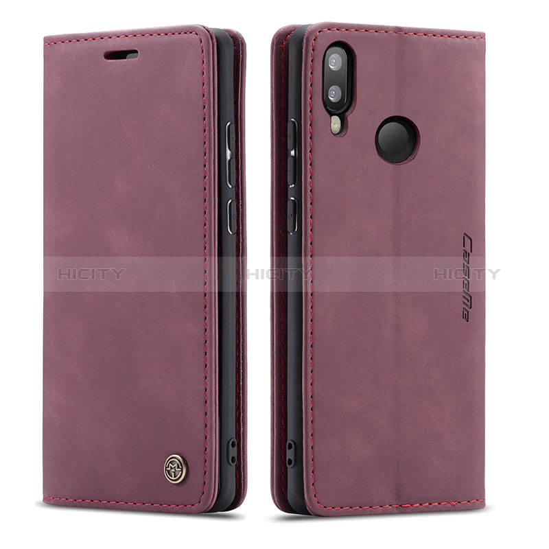 Funda de Cuero Cartera con Soporte Carcasa C01S para Samsung Galaxy M20