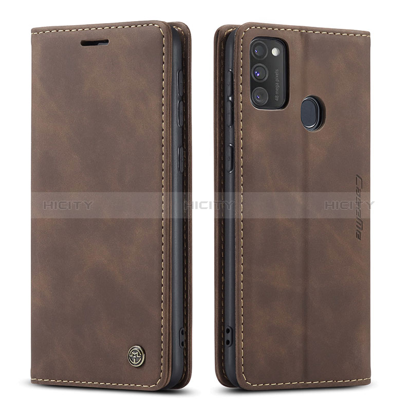 Funda de Cuero Cartera con Soporte Carcasa C01S para Samsung Galaxy M21