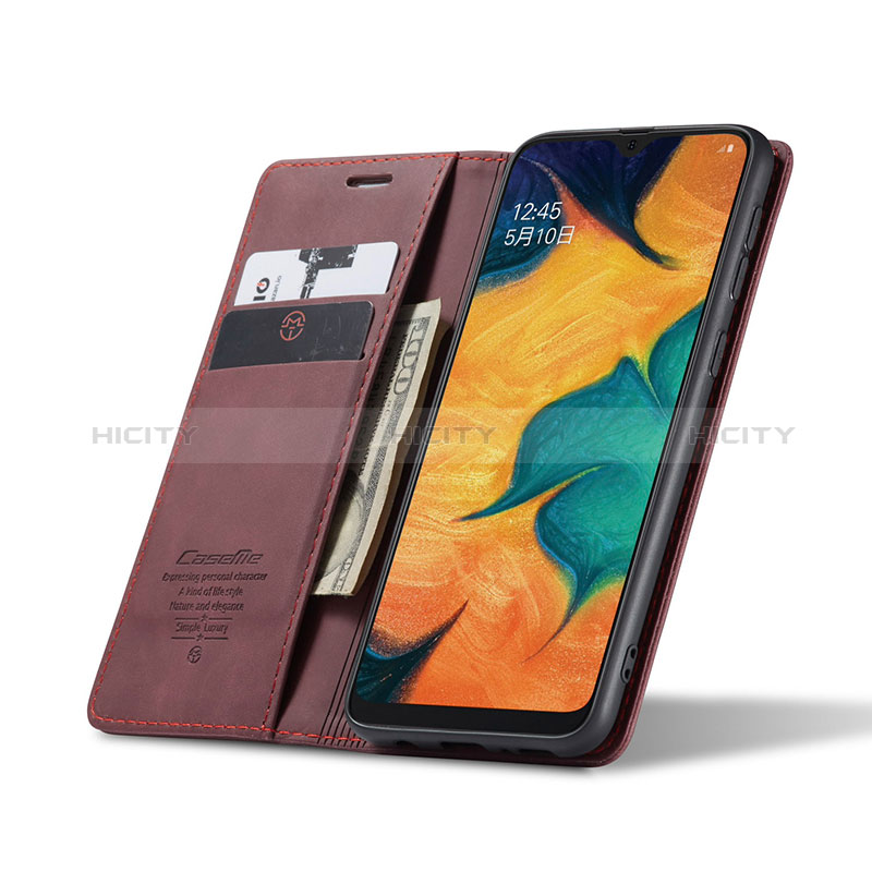 Funda de Cuero Cartera con Soporte Carcasa C01S para Samsung Galaxy M30