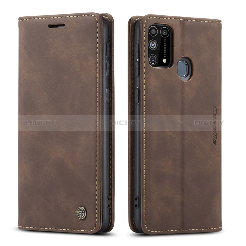 Funda de Cuero Cartera con Soporte Carcasa C01S para Samsung Galaxy M31