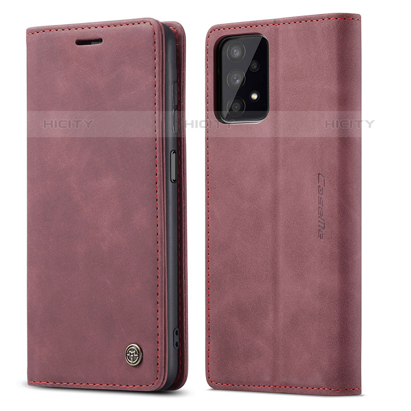 Funda de Cuero Cartera con Soporte Carcasa C01S para Samsung Galaxy M32 5G Rojo Rosa