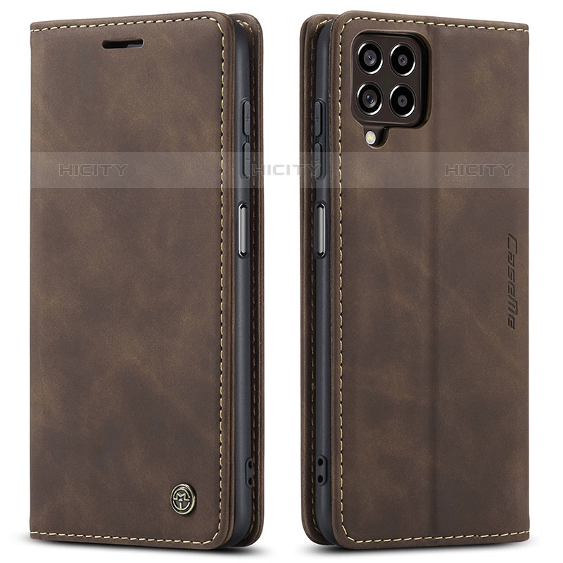 Funda de Cuero Cartera con Soporte Carcasa C01S para Samsung Galaxy M53 5G Marron