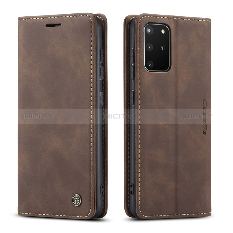 Funda de Cuero Cartera con Soporte Carcasa C01S para Samsung Galaxy S20 Plus 5G Marron