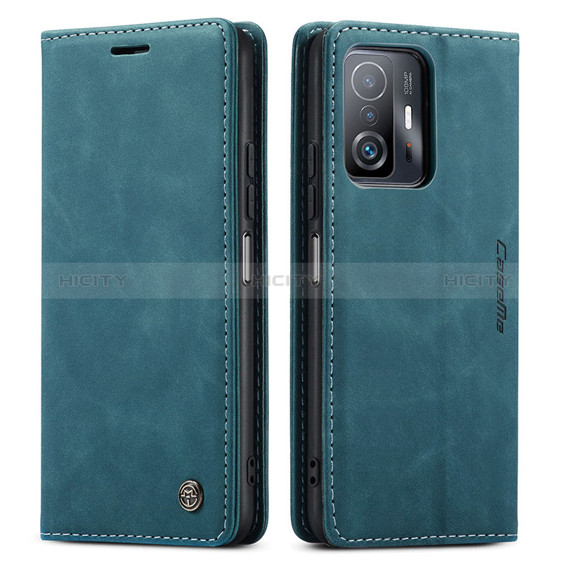 Funda de Cuero Cartera con Soporte Carcasa C01S para Xiaomi Mi 11T 5G Azul