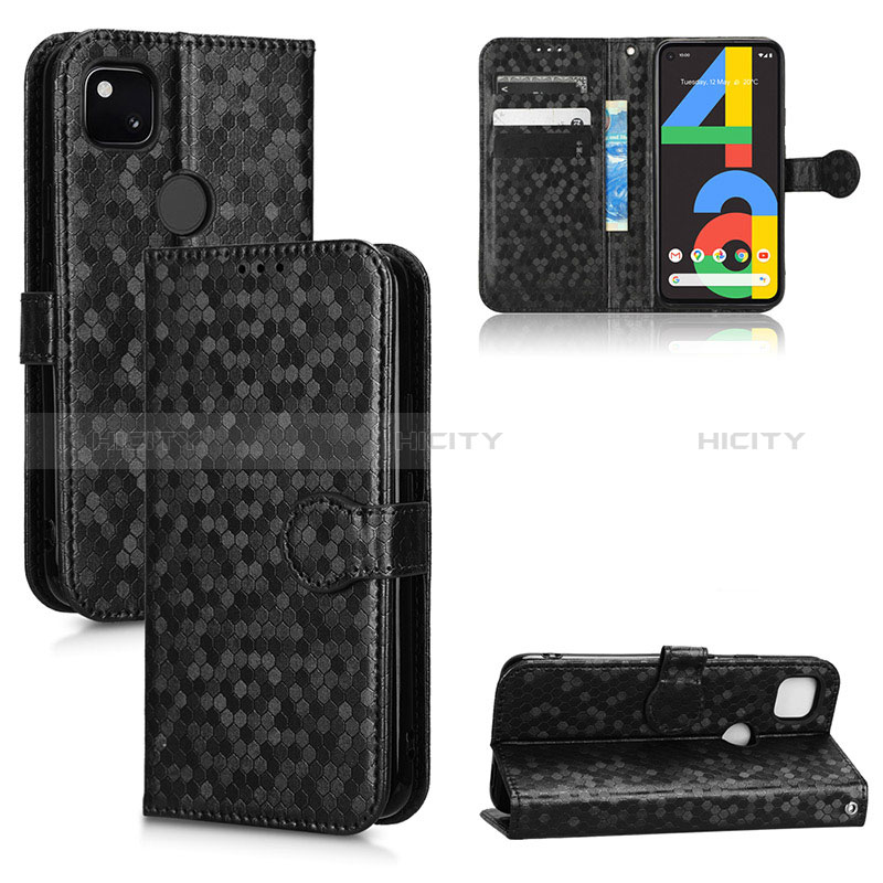 Funda de Cuero Cartera con Soporte Carcasa C01X para Google Pixel 4a