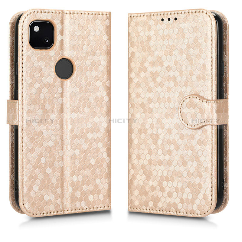 Funda de Cuero Cartera con Soporte Carcasa C01X para Google Pixel 4a