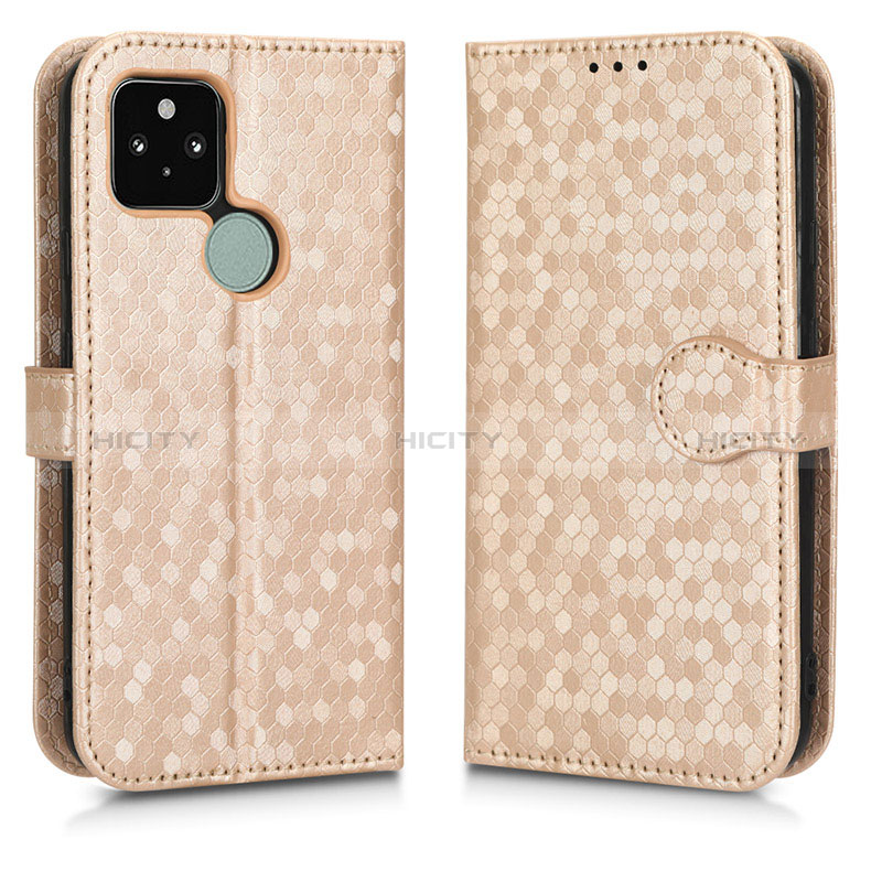 Funda de Cuero Cartera con Soporte Carcasa C01X para Google Pixel 5