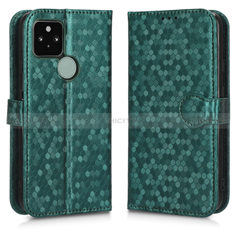 Funda de Cuero Cartera con Soporte Carcasa C01X para Google Pixel 5