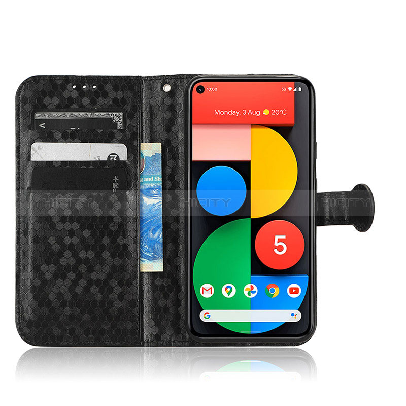 Funda de Cuero Cartera con Soporte Carcasa C01X para Google Pixel 5