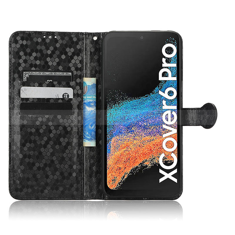 Funda de Cuero Cartera con Soporte Carcasa C01X para Samsung Galaxy XCover 6 Pro 5G