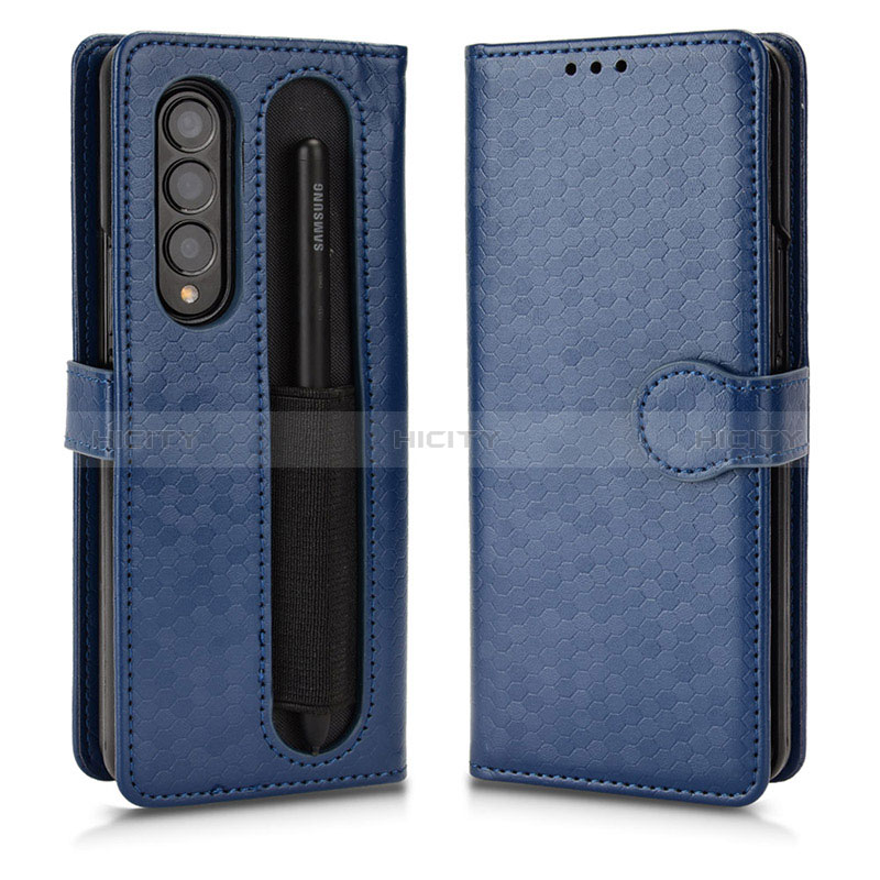 Funda de Cuero Cartera con Soporte Carcasa C01X para Samsung Galaxy Z Fold3 5G