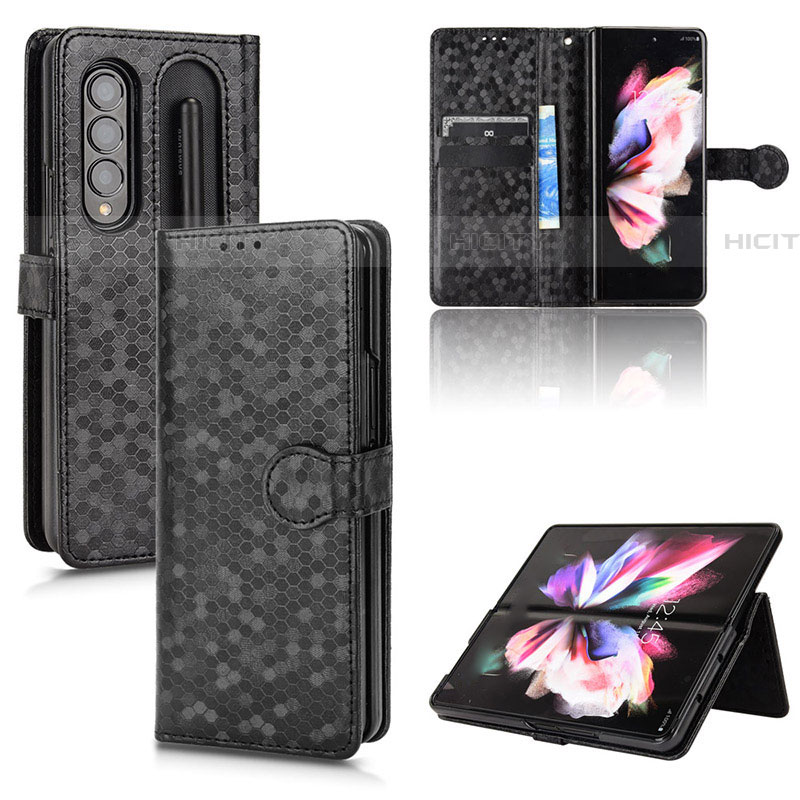 Funda de Cuero Cartera con Soporte Carcasa C01X para Samsung Galaxy Z Fold4 5G