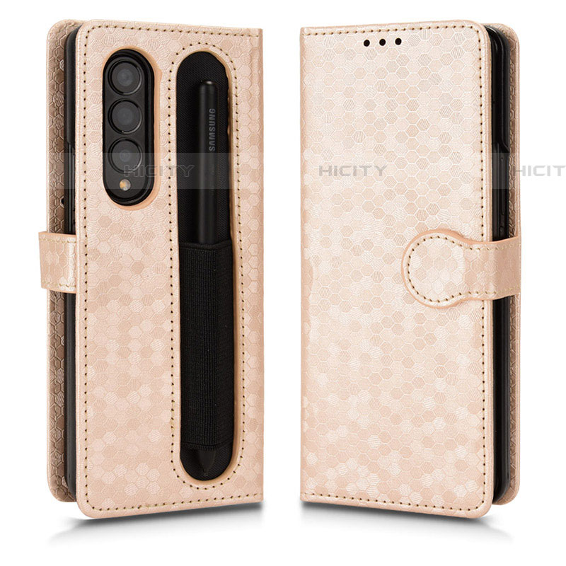 Funda de Cuero Cartera con Soporte Carcasa C01X para Samsung Galaxy Z Fold4 5G