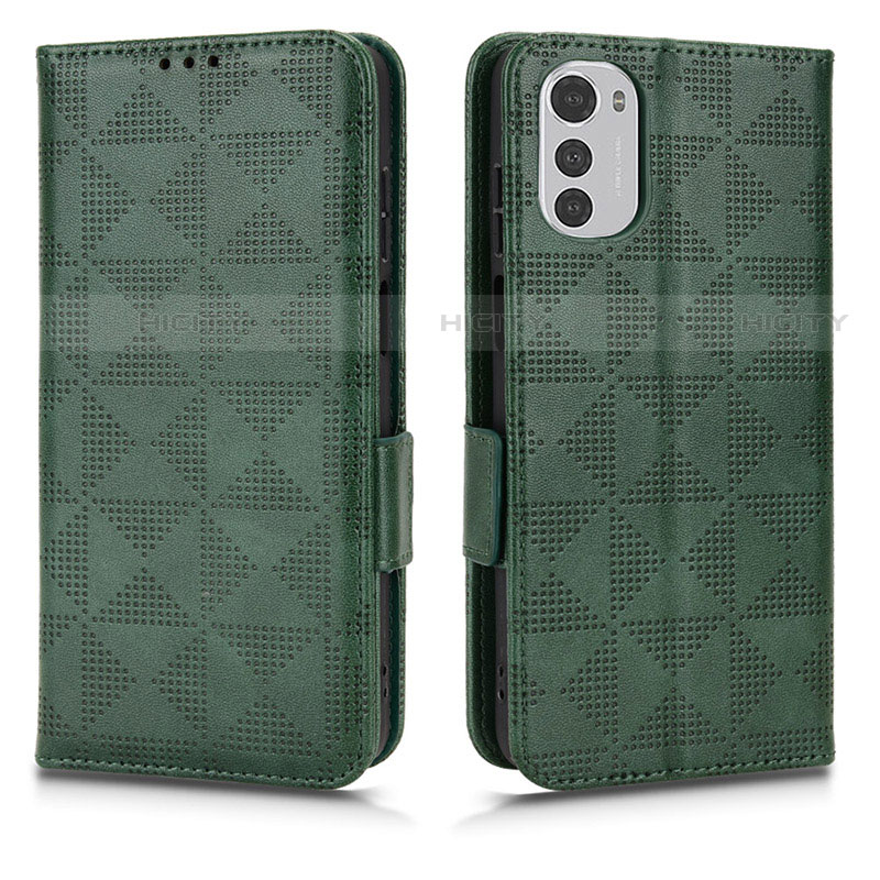 Funda de Cuero Cartera con Soporte Carcasa C02X para Motorola Moto E32