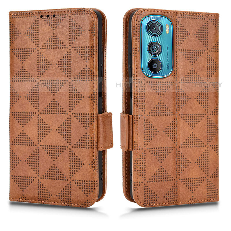 Funda de Cuero Cartera con Soporte Carcasa C02X para Motorola Moto Edge 30 5G