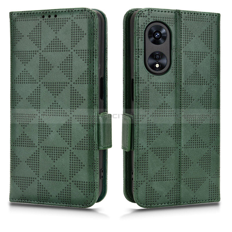 Funda de Cuero Cartera con Soporte Carcasa C02X para Oppo A78 5G