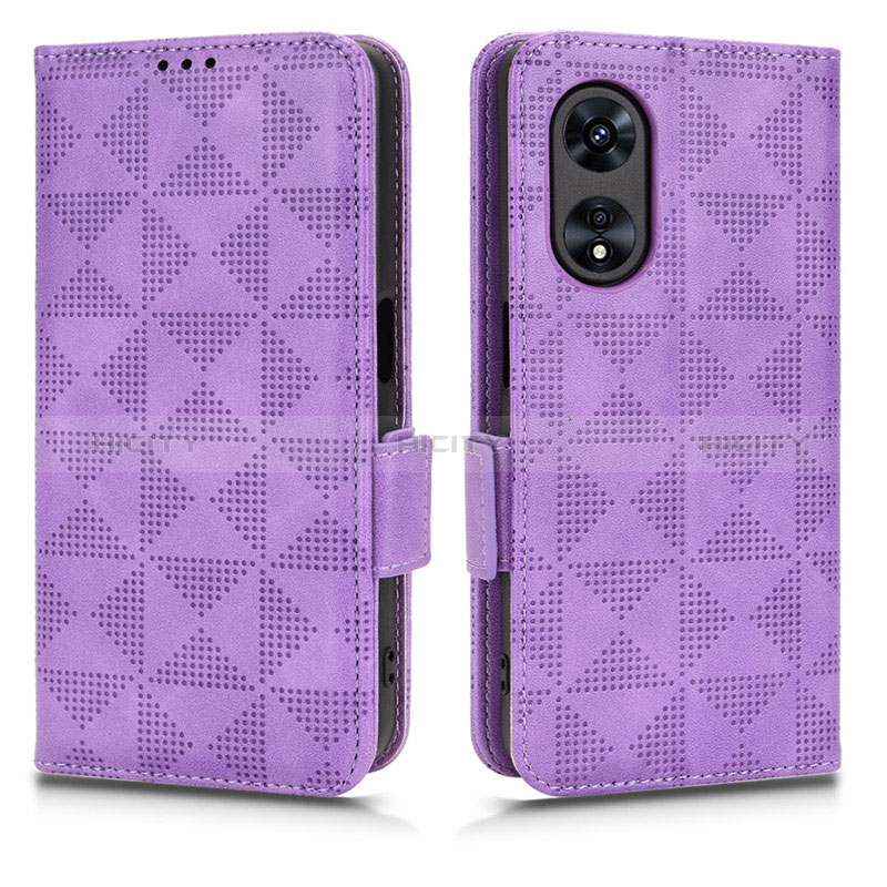 Funda de Cuero Cartera con Soporte Carcasa C02X para Oppo A78 5G