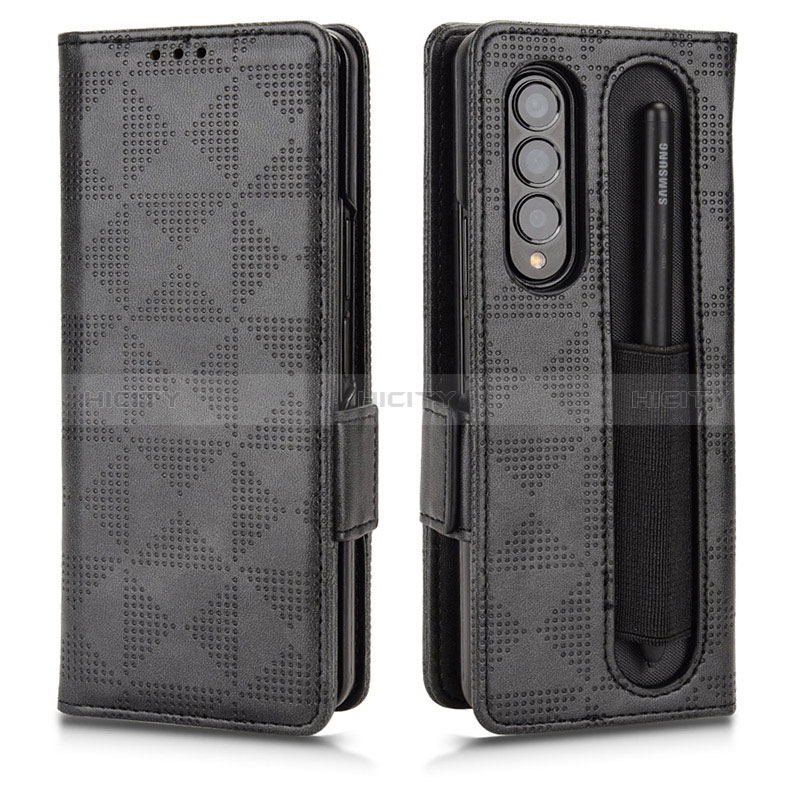 Funda de Cuero Cartera con Soporte Carcasa C02X para Samsung Galaxy Z Fold3 5G