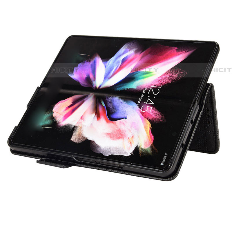 Funda de Cuero Cartera con Soporte Carcasa C02X para Samsung Galaxy Z Fold4 5G